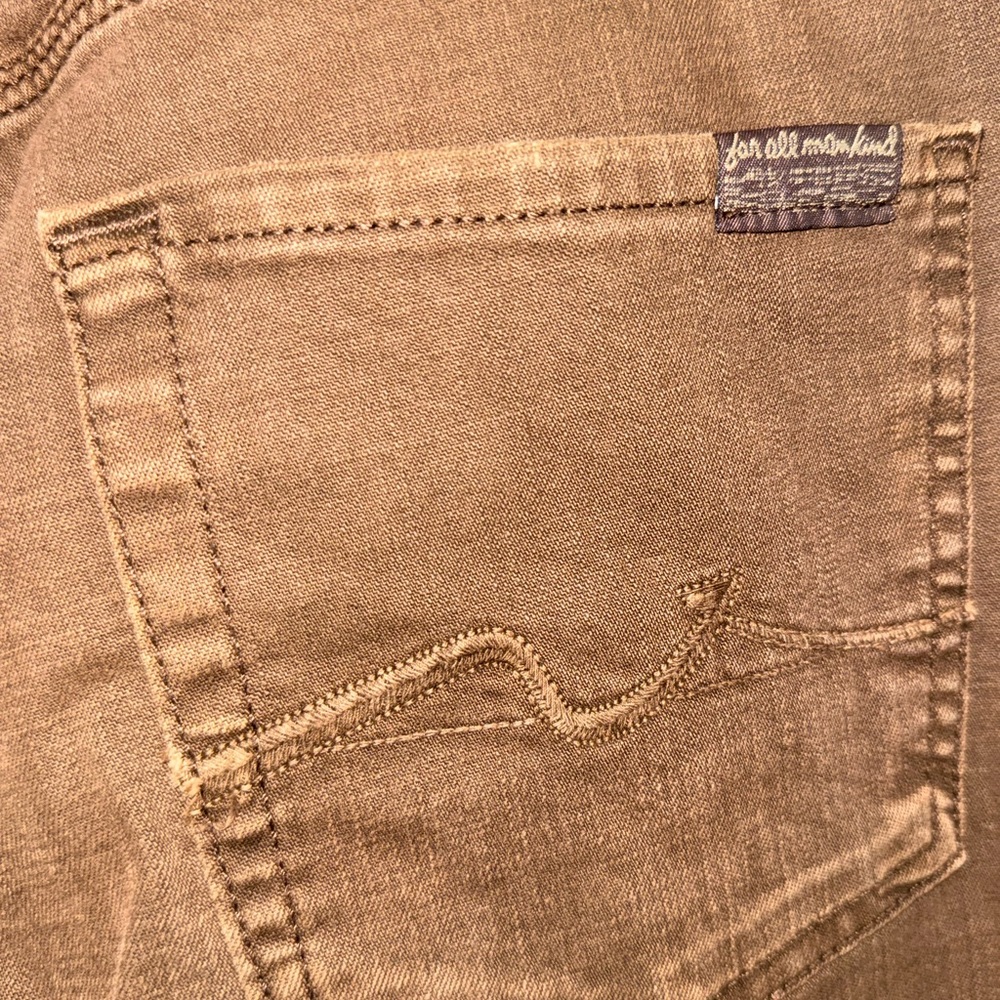 7 For All Mankind Women’s Brown Flare Jeans – Size 4 - Picture 3 of 3